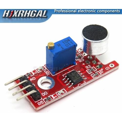 10PCS KY-037 New 4pin Voice Sound Detection Sensor Module Microphone Transmitter Smart Robot Car for arduino DIY Kit