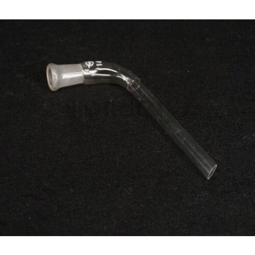 14/23 Joint Distilling Glass Adapter 105 degree Bend with Straight Tube Labware