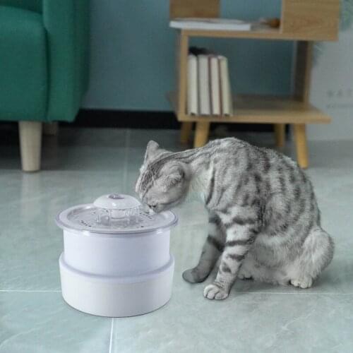 2.4L Pet Cat Foldable Fountain Drinking Automatic Cat Fountain Water Drinking Feeder Dogs Water Dispenser Drinking Bowl Electric