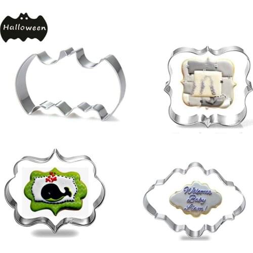 4pcs Kitchen Products Salad Ring Egg Biscuit Cookie Cutter Tools Pastry Moulds Gadgets Stainless Steel Baking Fondant Decor