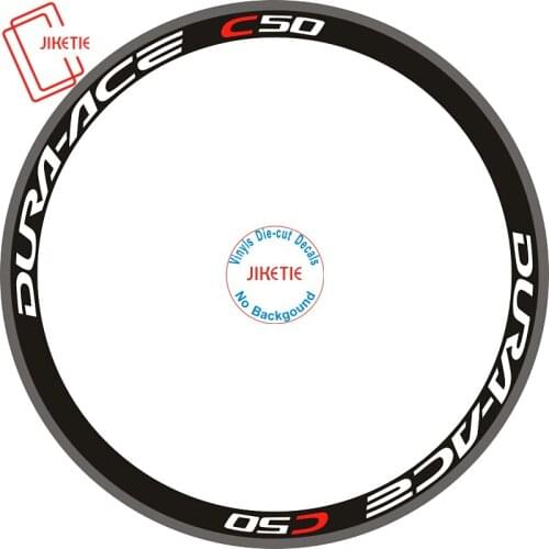 C50 8pics/set Rim Decals Road Bike 700c Wheel Stickers Rim Brand Stickers Bike Decals Wheel No backgound Stickers