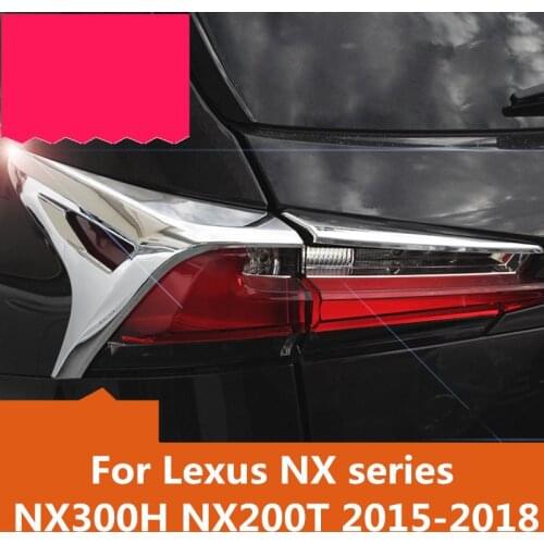 For Lexus NX series NX300H NX200T 2015-2018 Accessories Car Rear Fog Lights Covers Decoration Lamp Frame Trim Car Styling