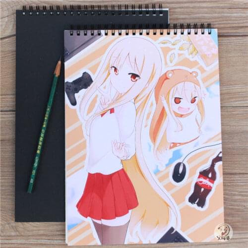 Anime Himouto! Umaru-chan A4 160g Sketchbook notebook student stationery 25 Sheets Drawing Paper Sketching