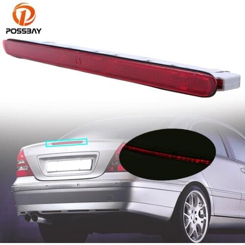 Car Truck Rear Tail Rear Brake Light Bumper Reflective Stop Lamp Fit for Mercedes Benz C-Class W203 Sedan & AMG Models 2001-2007