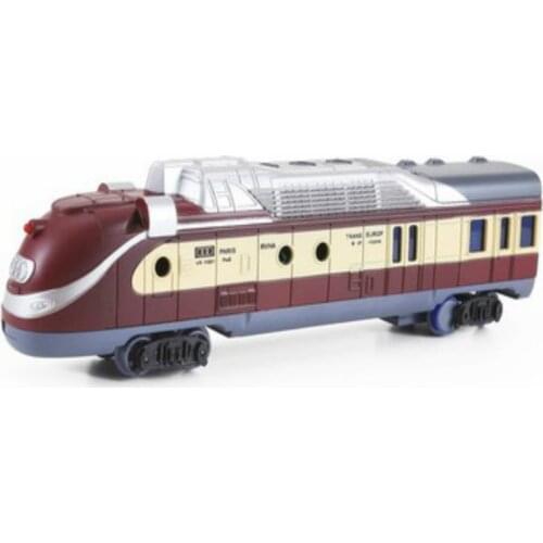 Large Electric Simulation Train Toy Electric Train Model Locomotive Architectural Sence Accessories