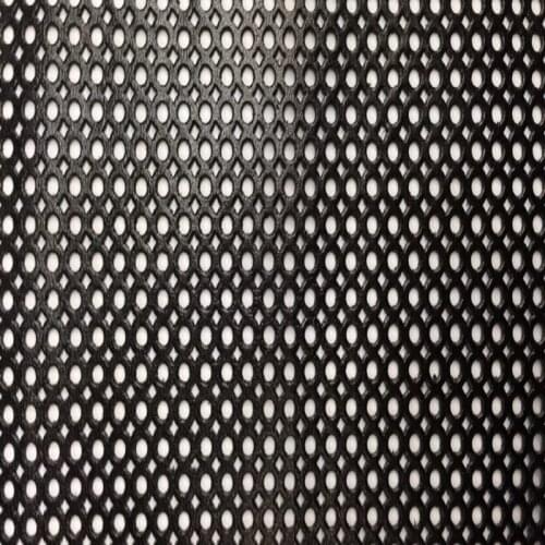 Black Genuine Hollowed Goat Leather Fabric for Handbag/shoes /clutch/DIY/Clothes,Free Shipping