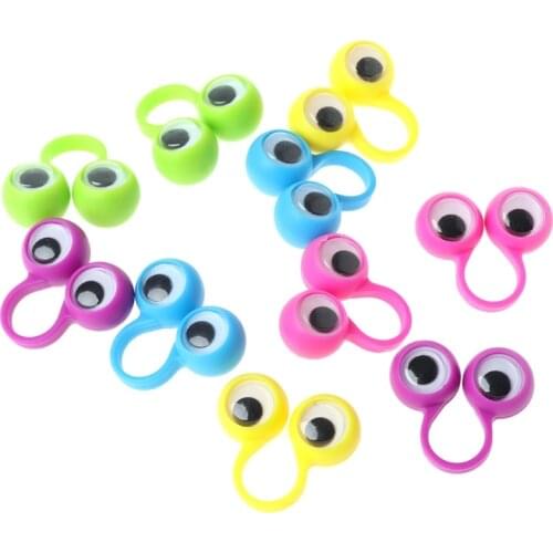 Kids Baby Eye Finger Puppets Eye Rings Toys New Gift Slime Accessories (10pcs)