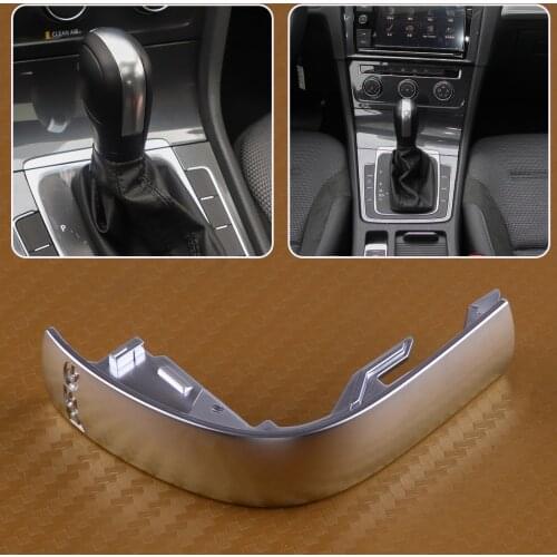 DWCX ABS Silver Car DSG Shift Knob Gear Center Cover Trim Fit for VW Golf MK6 MK7 Passat B7 B8 Jetta MK6