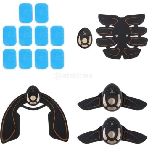 EMS Wireless Muscle Stimulator Abs Abdominal Arm Buttocks Toner Belt USB Rechargeable Body Slimming Fitness Equipment Men Women