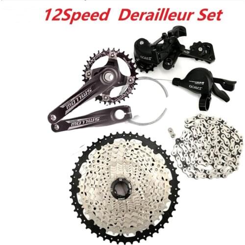 Hot sale SRIDE 12 Speed Derailleur Set Shift Lever Rear Derailleur Freewheel Crankset Chain for Mountain Bike Part