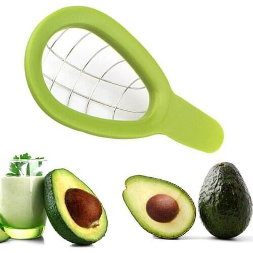 Multifunctional Avocado Slicer Cutter Melon Fruits Cutter Handheld Fruit Peeler Cutter Pulp Separator Plastic Kitchen Gadgets