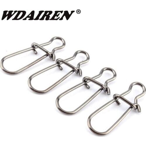 20Pcs/lot Swivel Safety Snaps Lure Accessories Connector Fishing Hook Lure High Quality Fishing Trackle Accessories tools FA-192