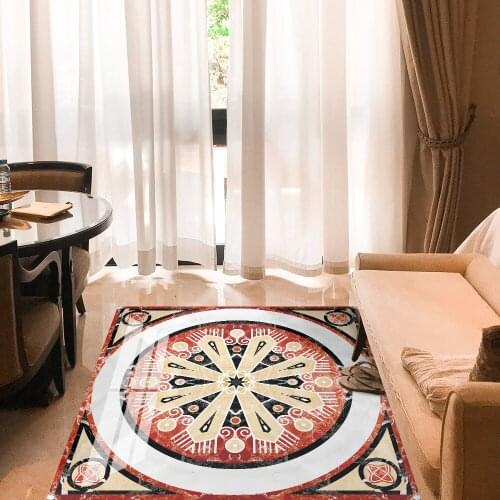 Living room floor stickers European parquet stickers self-adhesive thick ceramic tiles renovation stickers waterproof and wear