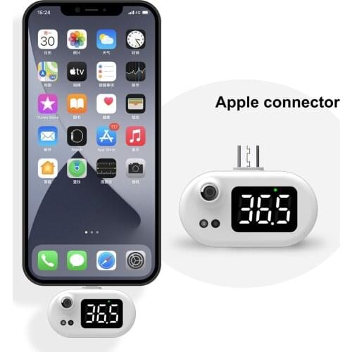New Arrival Mobile Phone USB Smart Thermometer Non-contact Infrared Thermometer Portable Electronic Thermometer With LCD Display
