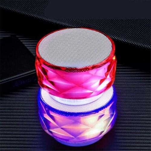 New Portable Colorful Light Wireless Bluetooth Speaker Subwoofer Small Steel Gun Card Instert Outdoor Mobile Phone Computer 20