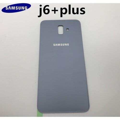 Original For Samsung Galaxy J6 Plus J6+ 2018 J610 Back Battery Cover Door Rear Housing Case Replacement + Adhesive Sticke