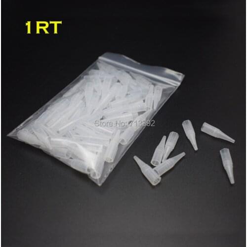 1RT* 200pcs Tattoo Bulk Plastic Permanent Makeup Machine Tips Caps (5MM)