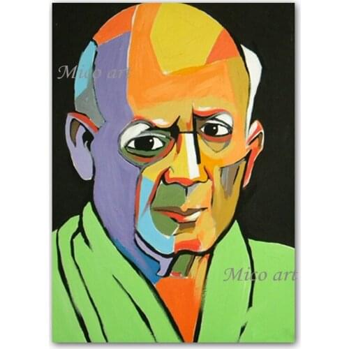 Pure Handmade Movie Star Portrait Art Oil Painting Wall Canvas Picture Art Bedroom Decoration Man Face Unframed Paintings