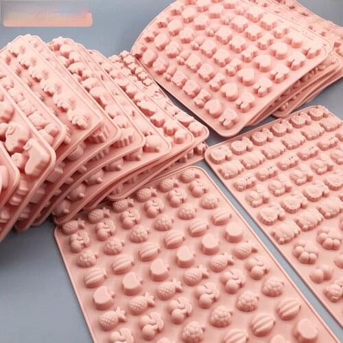 Kinds Sugarcraft Silicone Mold Dropper Grids Gummy Animal Fondant Chocolate Candy Mould Cake Baking Decorating Tools Resin Art