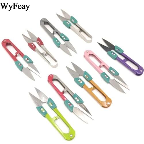 U.Yarn Scissors Non-slip Buckle Cutting Sewing Thread Shears Embroidery Small Cross Stitch for Needlework and Handicrafts Cutter