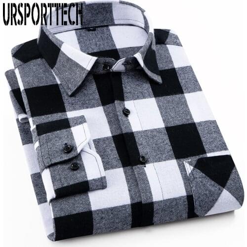 Мужские фланелевые рубашки URSPORTTECH China At AliExpress