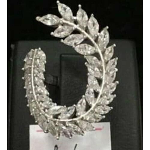 XA485 Luxury Designer Fashion 925 Sterling Silver Jewelry Zirconia snake tassel shape az