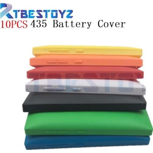 RTBESTOYZ 10PCS/Lot Back Cover For Microsoft lumia 435 Rear Housing Door Case For Nokia lumia 532 Battery Cover With Side Button