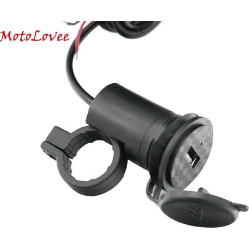 MotoLovee Motorcycle USB Mobile Phone Charger Modification Accessories Waterproof Equipment Electric Motorbike Phone Charging