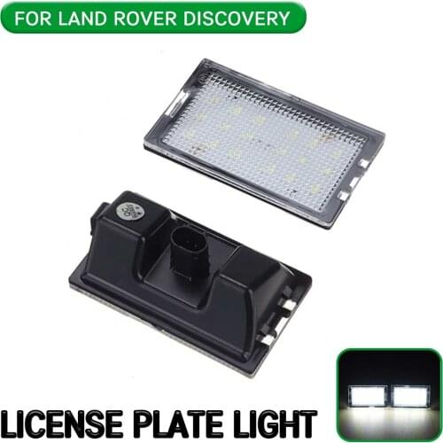 2pc LED License Number Plate Light Lamp For Land Rover Discovery LR3 LR4 For Freelander 2 For Range Rover Sport