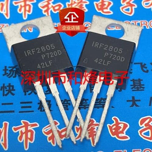 10PCS IRF2805 IRF2805PBF TO-220 55V 75A 100% New&original