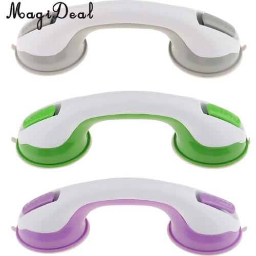 3pcs 10'' Super Suction Bath Tub Helping Handle Safety Cup Grab Bar Handrail Armrest Grip For Bathroom Shower