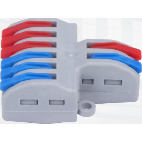 5/10pcs/Lot SPL-42/62 Mini Fast Wire Connector Universal Wiring Cable Connector Push-in Conductor Terminal Block