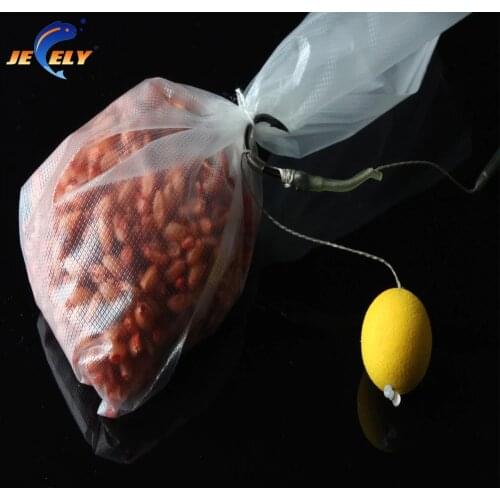50pcs PVA dissolve bags 6 Sizes Carp fishing tackle PVA bags mesh for Carp Coarse Boilie Pellet Maggot Maize Bait