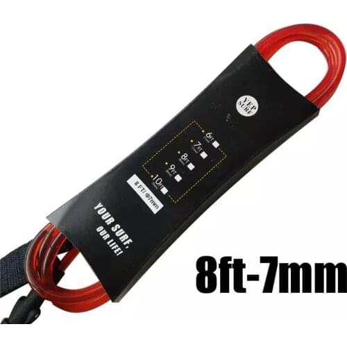 8FT 7mm Surf Safety Rope Ankle Leash Straight sup board Leash Paddle Board Leash Surf Leg Rope Paddle Leash Surf Leash