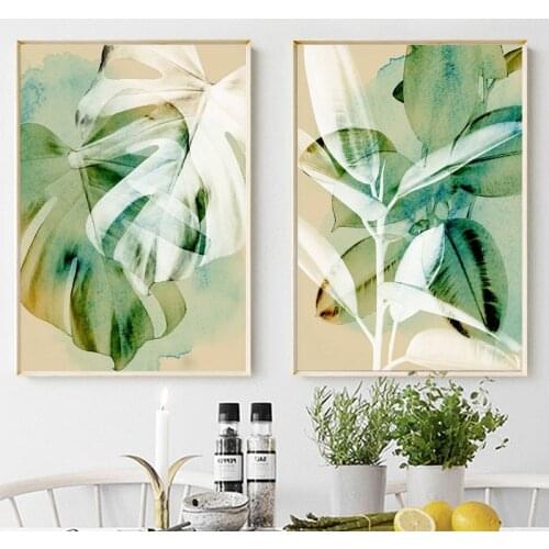 Green Plant Leaves 5d diy diamond painting mosaic needlework full drill diamond embroidery living room decor nordic art