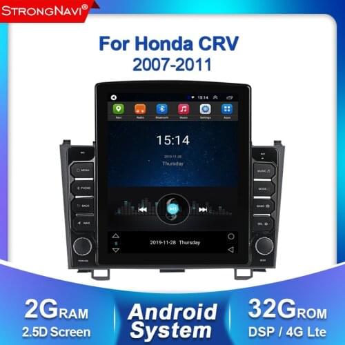 Tesla screen 2+32G Android 2din DSP For Honda CRV CR-V 3 2007-2011 Car Radio Multimedia Video Player Navigation GPS WIFI BT