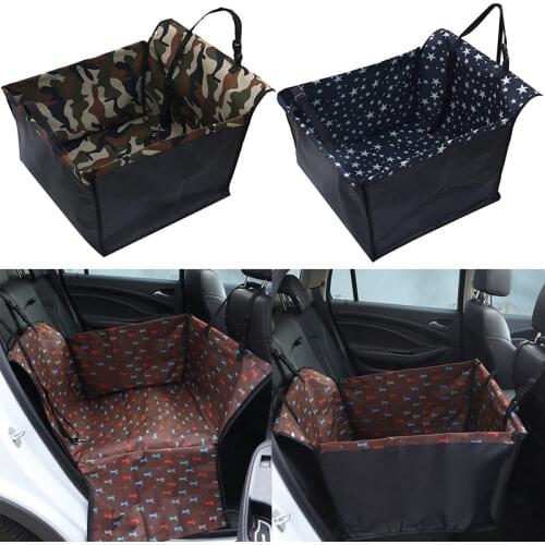 Pet Car Cushion Waterproof Fabric Cover For Transporting Pets Loading Pad Car Rear Single Seat Cushion Car Seat Cover For Dogs