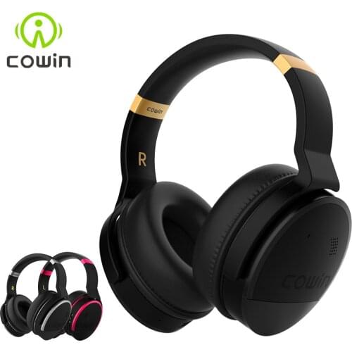 Original Cowin E8 Active Noise Cancelling Bluetooth Headphones Wireless Stereo Deep Bass Over Ear Headset with mic for phones