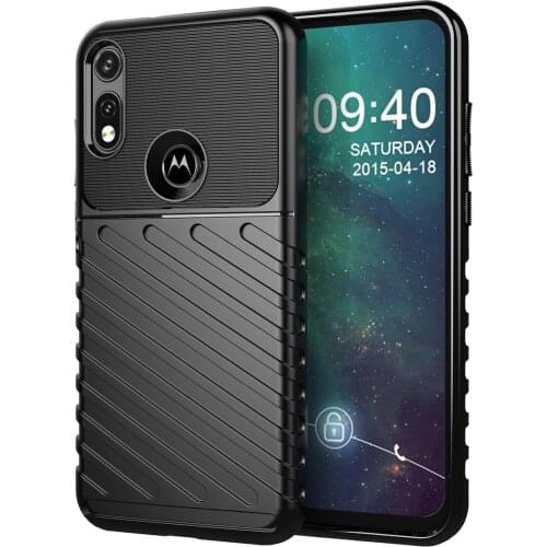 For MOTOROLA E 6 Play Edge plus E7 Cover Soft Slicone Plain Thunder Classic Fashion Shockproof Case protective
