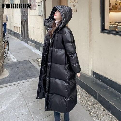 Женские черные пуховики FORERUN China At AliExpress