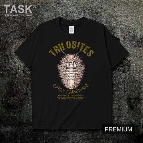 Ancient Creatures Trilobite Printing Natural Science Creative T-Shirt Cotton O-Neck Short Sleeve Mens T Shirt New Size S-3XL