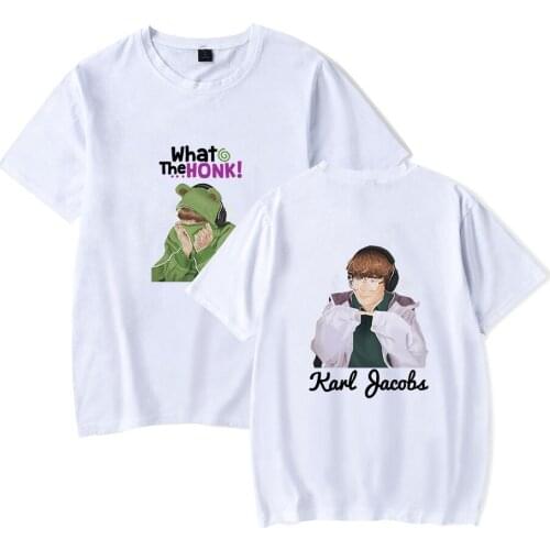 2021 New Arrival Karl Jacobs Print Spring Summer Holiday Street Men/Women Casual Kawaii GHIP HOP style Streetwear T-shirt