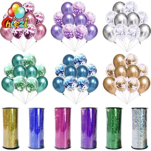 Chrome Metallic Gold Silver Confetti Ballons 10 Pcs Latex Helium Balloon Wedding Birthday Party Christmas Decorations Kid Toys