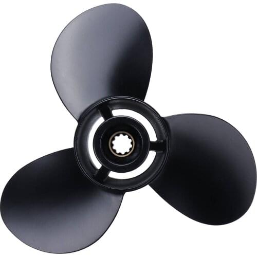 For Suzuki 20-30HP 58100-96430-019 10 1/4 x 12 Boat Outboard Propeller Aluminum Alloy Marine Propeller 10 Spline Tooth