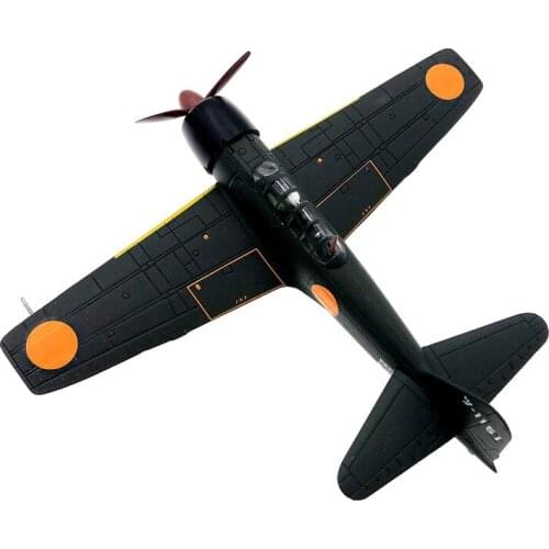 1/72 WW2 Plane Japanese Zero 0 Fighter Diecast Plastic Model Fine Decoration Plastic Collection Boy Birthday Gift Toy