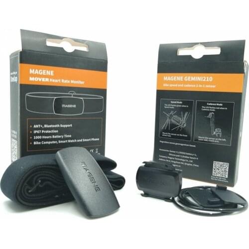 Magene Mover Cycling Heart Rate Monitor And Bike Speed & Cadence 2 In 1 Sensor Gemini 210 Compatible ANT & Bluetooth 4.0 Support