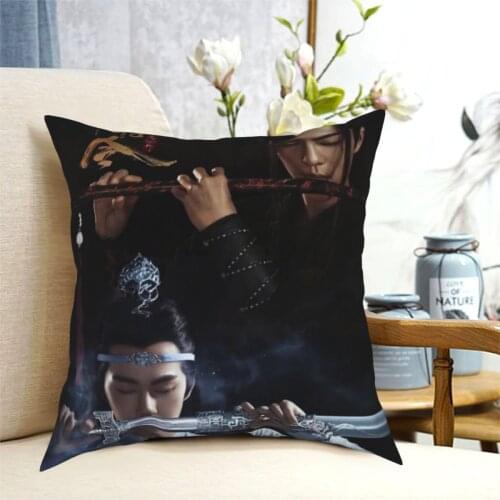 The Untamed Bromance Lan Wei Pillowcase Soft Polyester Cushion Cover Decorative Pillow Case Cover Home Zipper 40*40cm