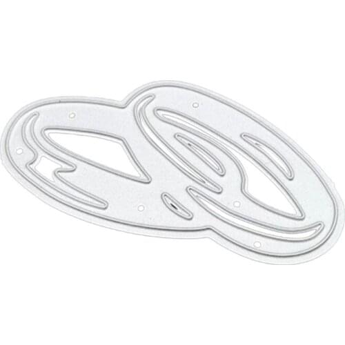 OOTDTY Ring Metal Cutting Dies Stencil Scrapbooking DIY Album Stamp Paper Card Embossing Decoration Craft