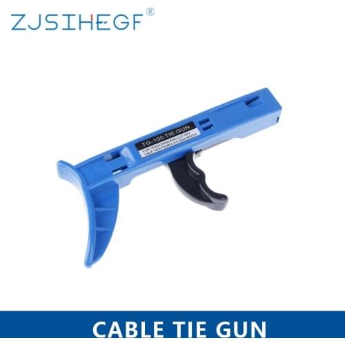 Cable Tie Gun TG-100 Hand Cutting Tools Fastening Automatic Tensioning For Nylon Width 2.2mm To 4.8mm