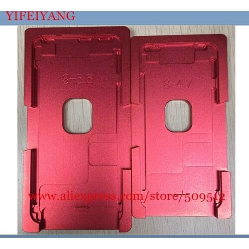 Precision aluminium mould For iphone 8 / 8P for 8 plus Laminator mold metal for the front glass with frame Location oca user